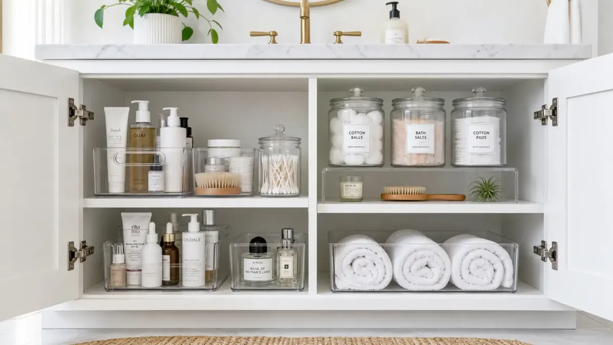 Bathroom Vanity Organization: 8 Rules for Making a Tiny Cabinet Actually Work