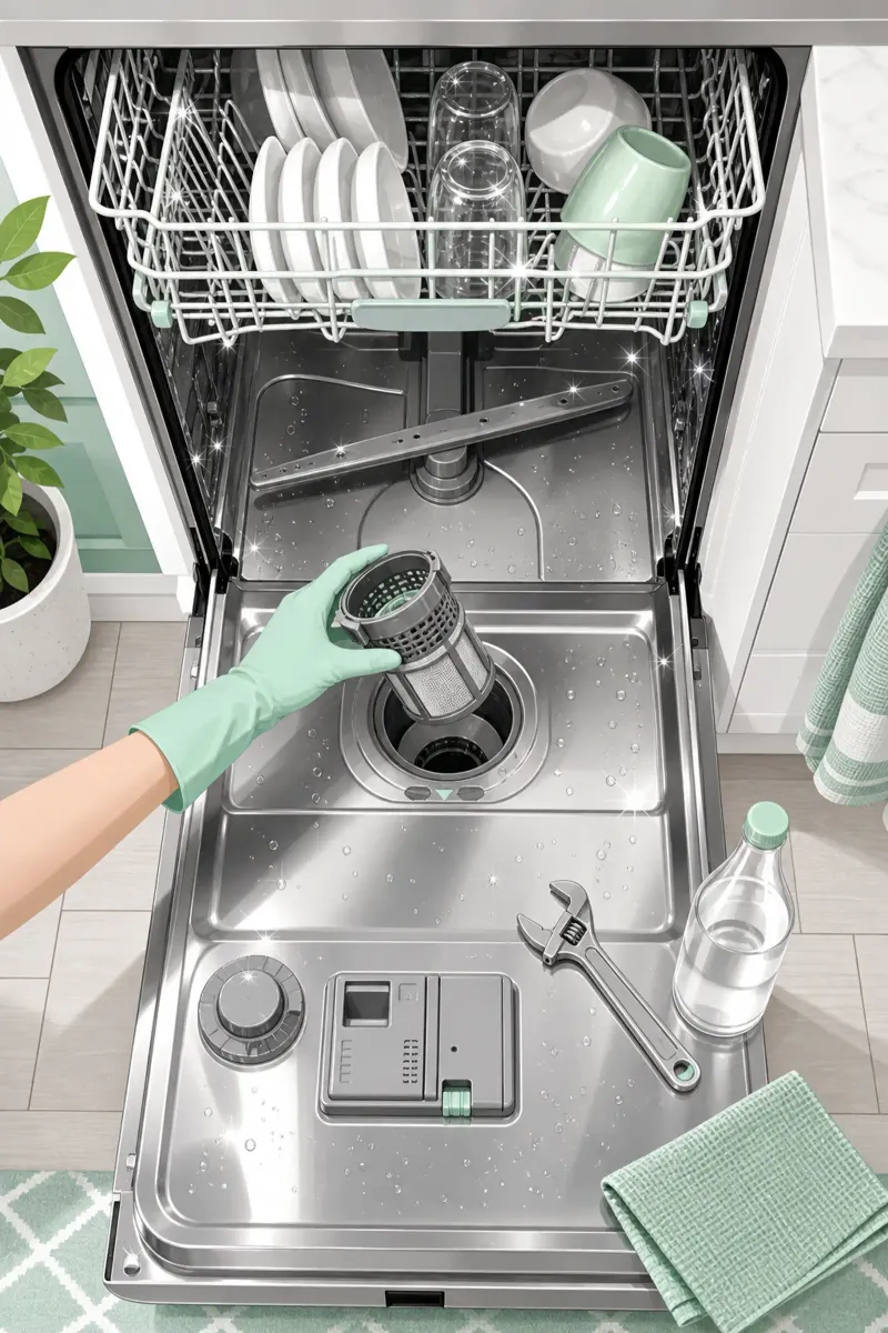Dishwasher Not Cleaning? 8 Maintenance Tasks That Fix 90% of Problems