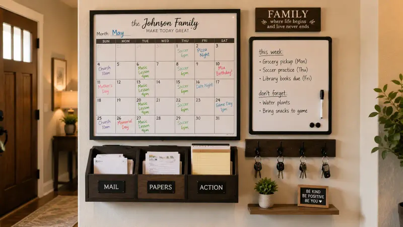 How to Set Up a Family Command Center That Actually Keeps Everyone Organized