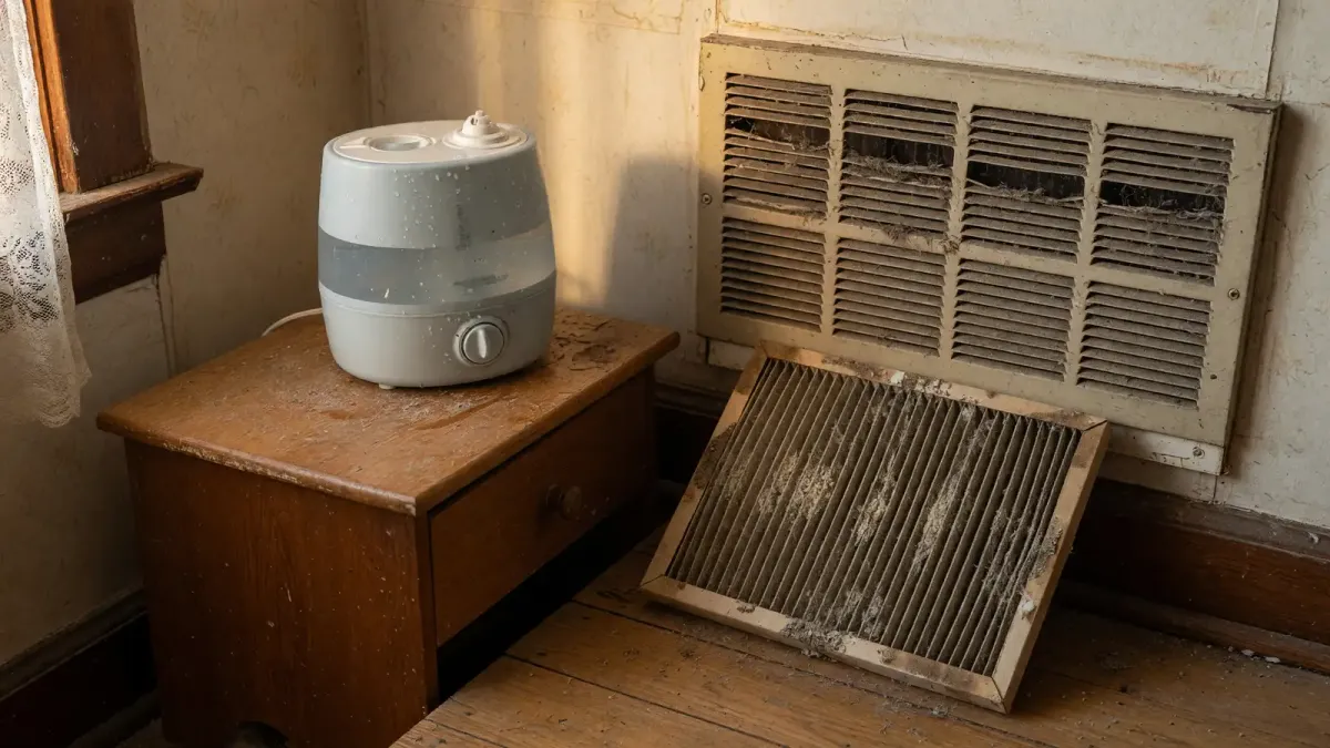 Your HVAC Filter Turned White in 10 Days. Check the Humidifier First