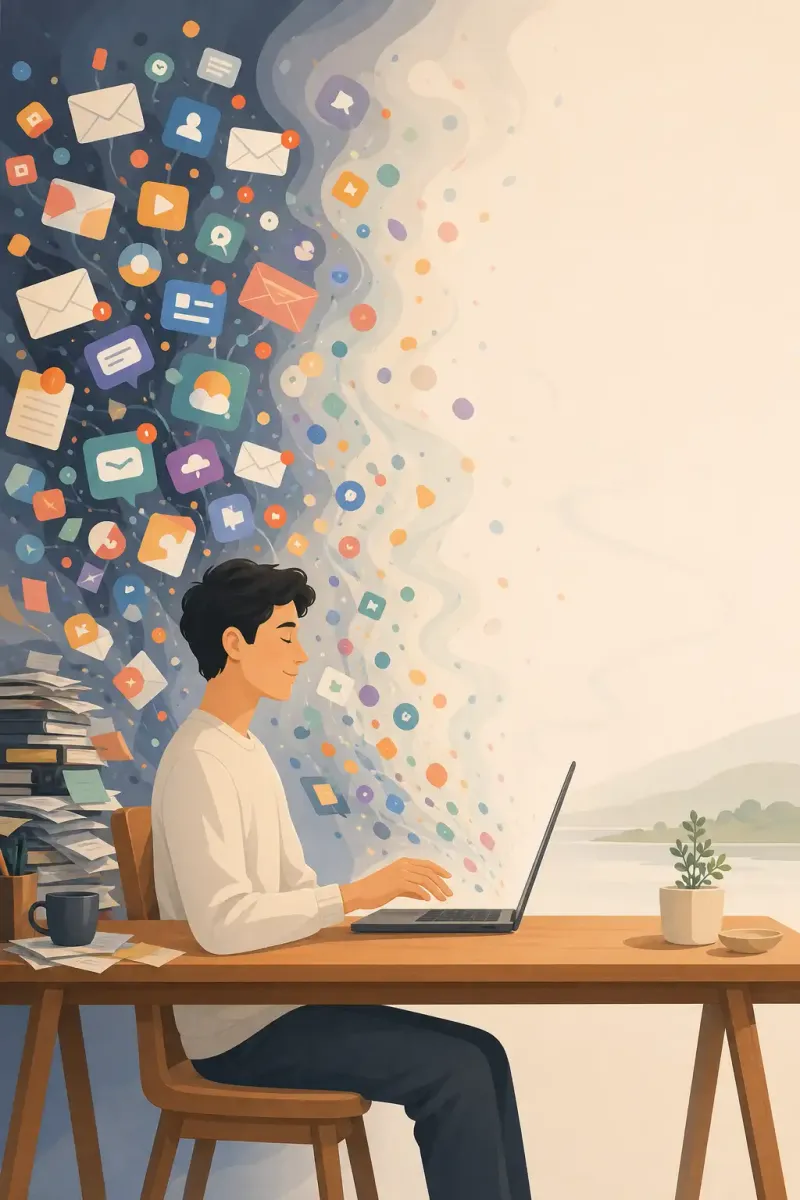 Digital Declutter: How to Clean Up Your Digital Life and Recover Hours of Focus Every Week