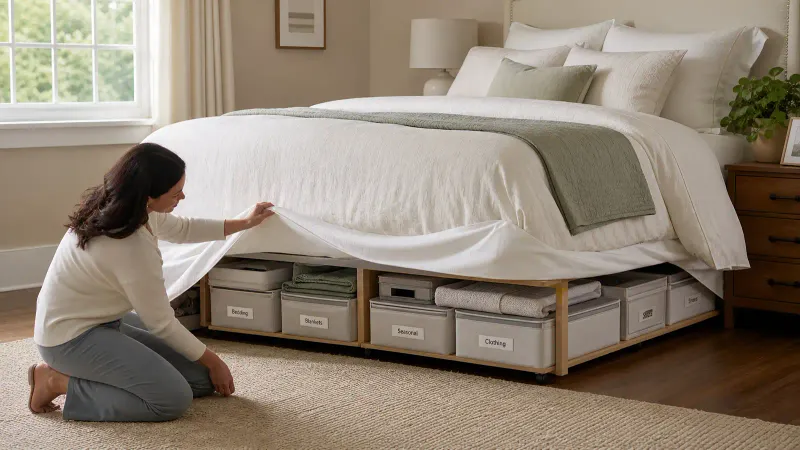 All That Space Under Your Bed: 10 Ways to Use It Without Making Your Room Look Like a Storage Unit